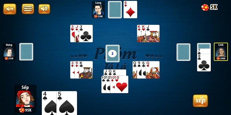 Game bài phỏm tiện lợi trong phiên bản trực tuyến